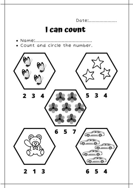 Count And Circle Worksheets 1-30 | WorksheetsGO
