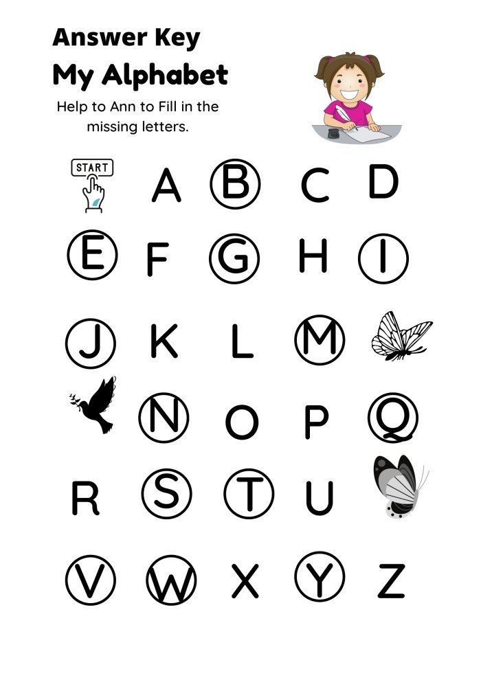 My Alphabet Scramble Worksheet Answer Key My Alphabet Scramble Worksheet Answer Key