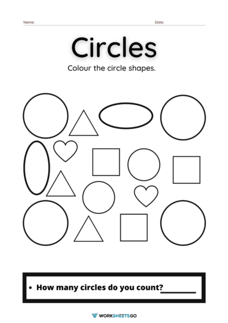 Circle Preschool Worksheets