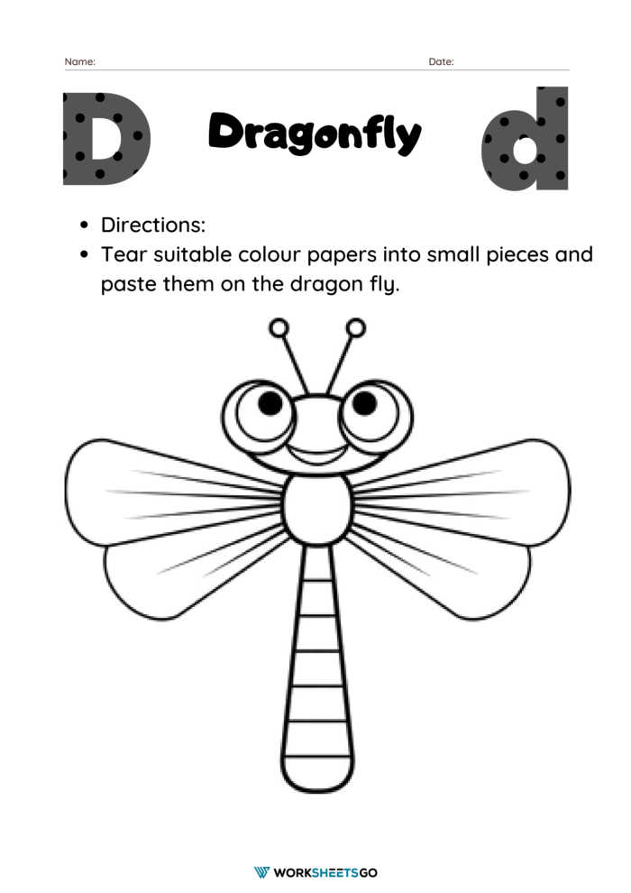Dragonfly Worksheet