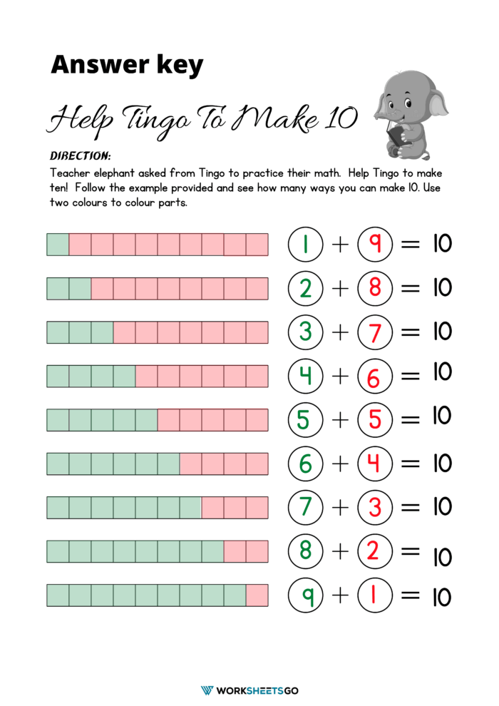 Help Tingo To Make 10 Answer Key