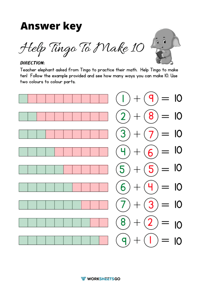 Help Tingo To Make 10 Answer Key Help Tingo To Make 10 Answer Key