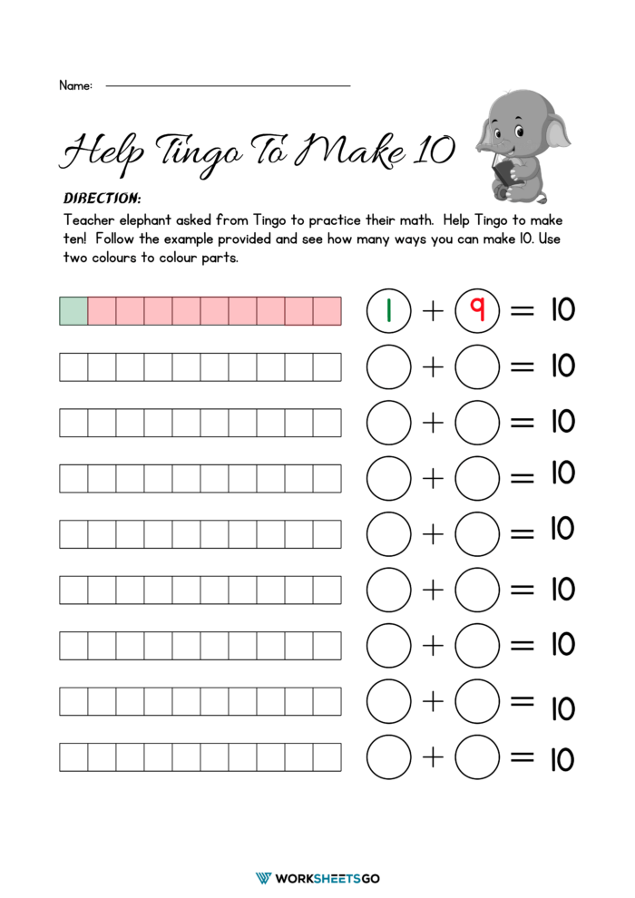 Help Tingo To Make 10 Help Tingo To Make 10