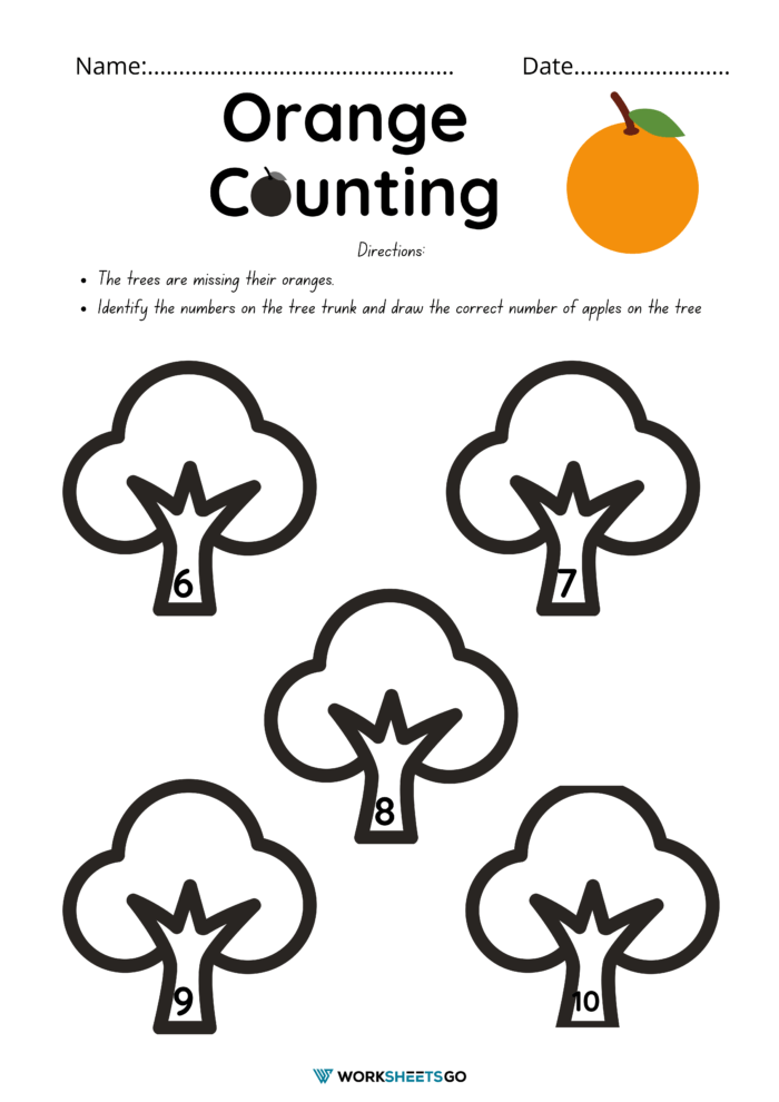 Identifying Number 1 20 Worksheet Orange Worksheet Identifying Number 1 20 Worksheet Orange Worksheet