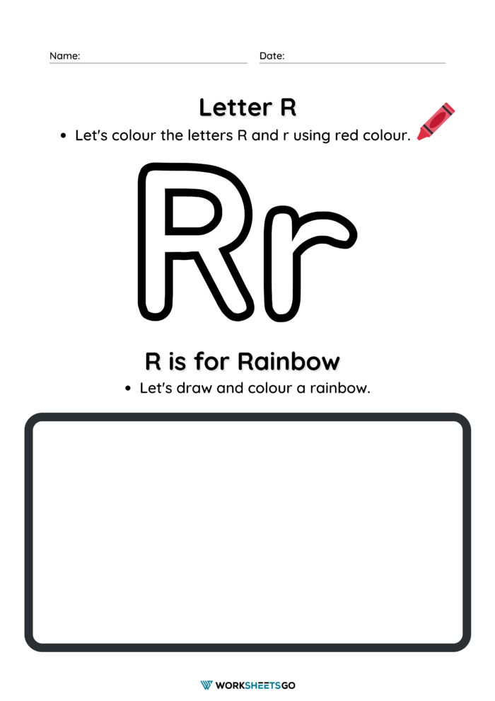 Letter R Recognition Worksheet Letter R Recognition Worksheet