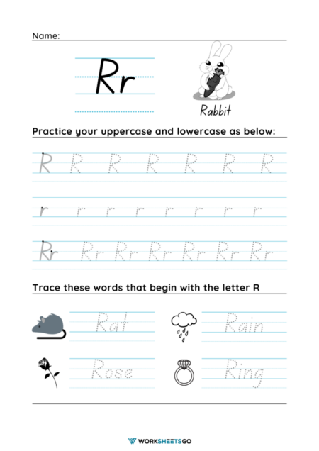 Letter R Worksheets