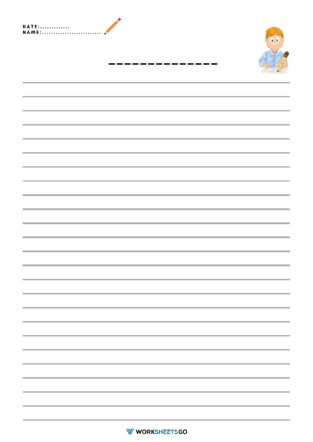 Lined Paper Worksheets | WorksheetsGO