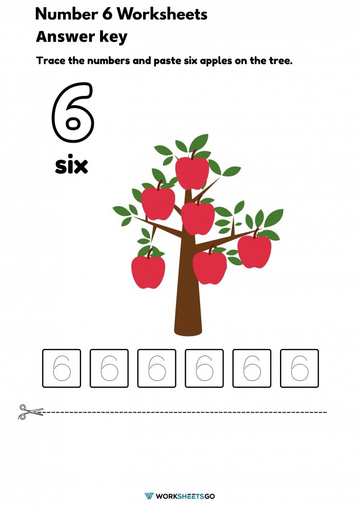 Number 6 Worksheets Answer Key Number 6 Worksheets Answer Key
