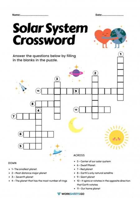 Solar System Worksheets