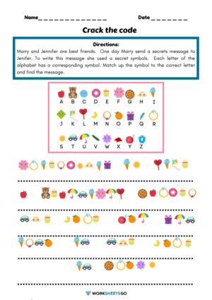 The Code Worksheets WorksheetsGO