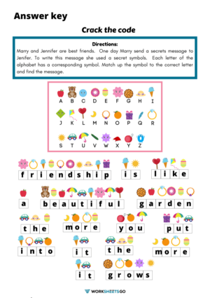 Crack The Code Worksheets | WorksheetsGO