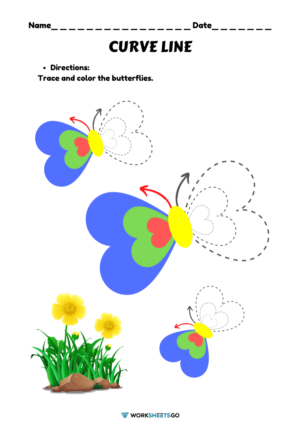 Curve Line Worksheets | WorksheetsGO