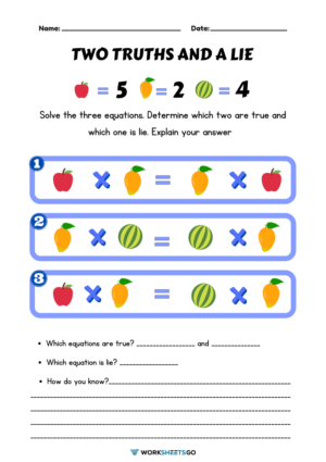 Printable 5th Grade Algebra Worksheets | WorksheetsGO