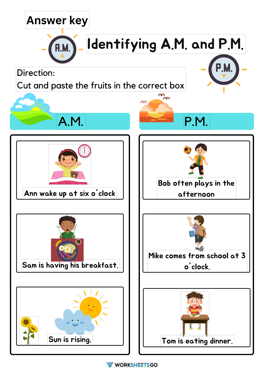 Identifying A M And P M Worksheets WorksheetsGO Identifying A M And P M Worksheets WorksheetsGO