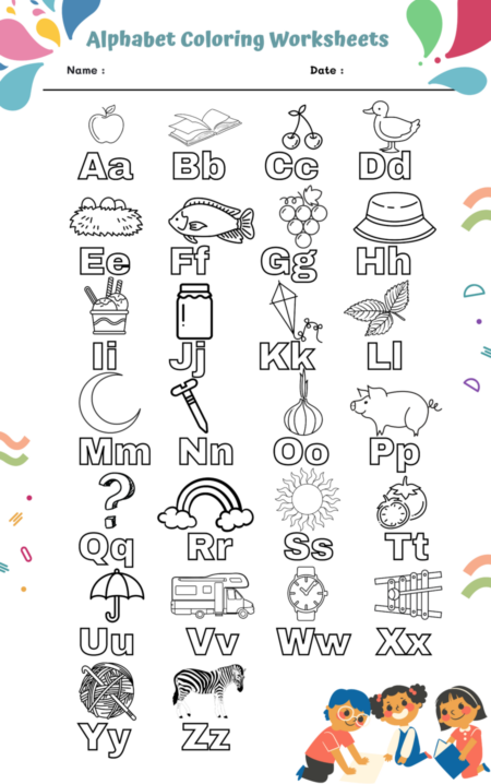 Alphabet Coloring Worksheets