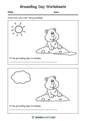 Groundhog Day Worksheets