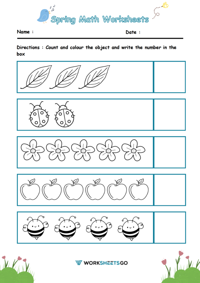 Spring Math Worksheets | WorksheetsGO