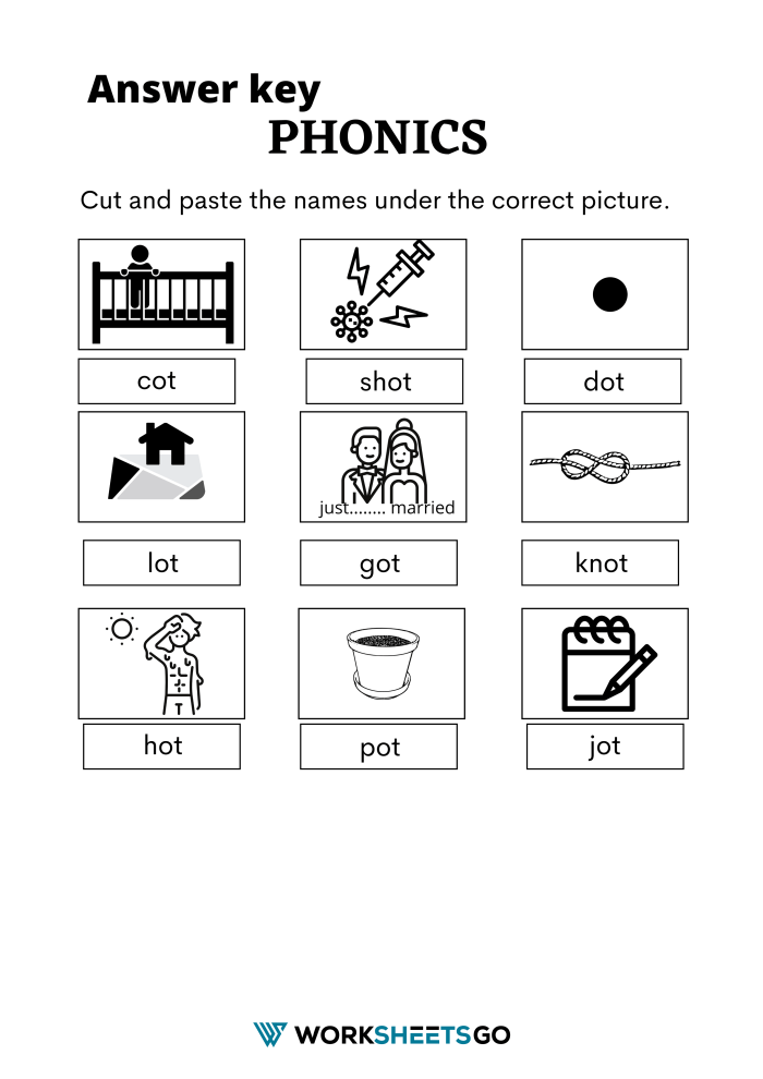 Ot Word Family Worksheet Answer Key Ot Word Family Worksheet Answer Key
